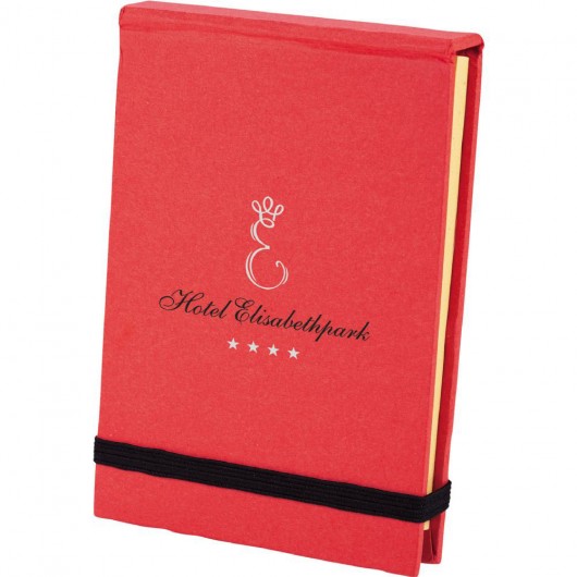 Red Hard Cover Sticky Notes Booklets